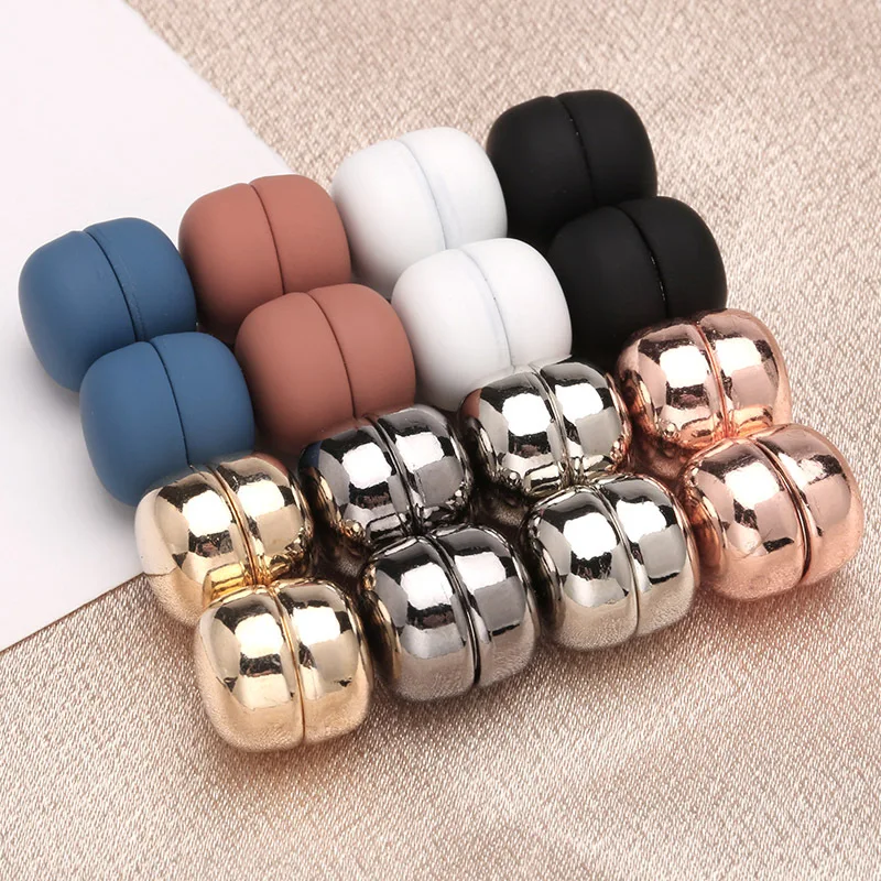 Colorful Magnet Buttons for DIY Clothing Headband Scarf Hat Clasp Decoration, Invisible Metal Buttons Sewing Supplies
