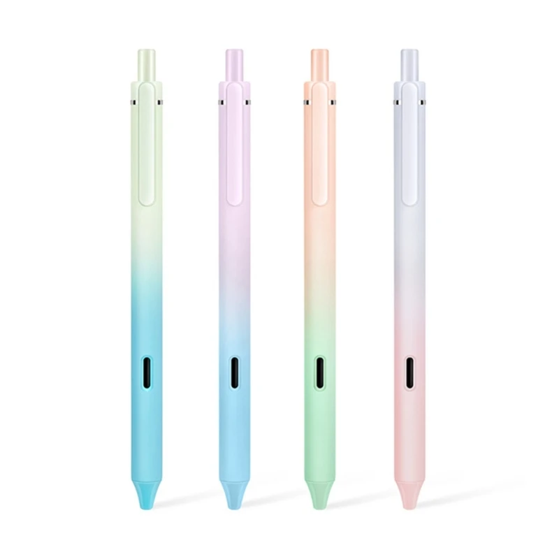 12Pcs Retractable Gel Pen Fast Drying Gel Pen 0.5mm Tip, Smooth to Write