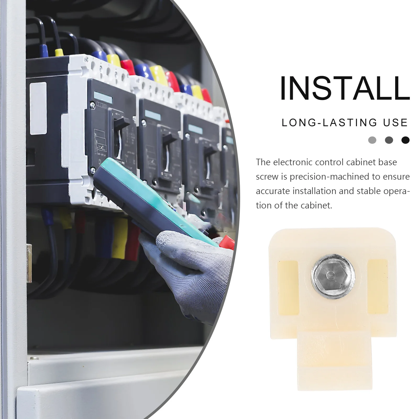 

30Pcs Electronic Control Cabinet Base Screw Attachment Bottom Plate Precision Thread Small Equipment Case Connector Stable