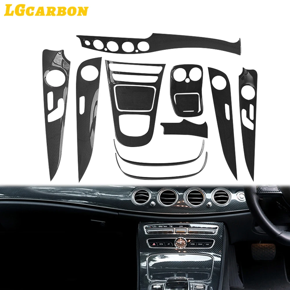 

LGcarbon LHD For Mercedes-Benz E-Class W213 2018-2023 12Pcs Carbon Fiber Interior Kits Cover Trim