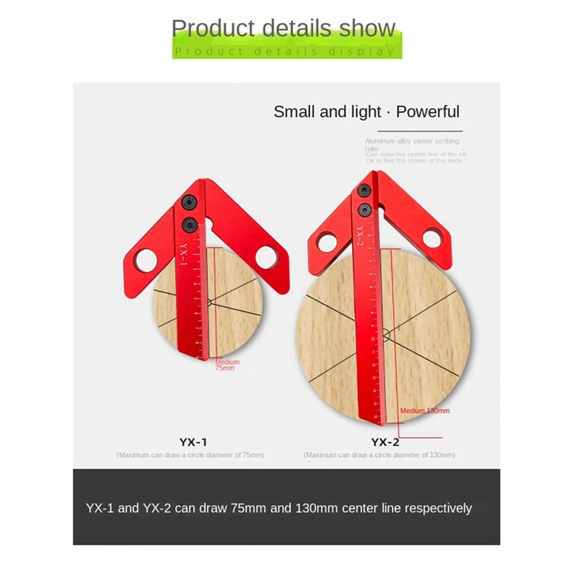 ABRE-Woodworking pusat lingkaran pengrajin, alat pertukangan kayu, sudut kanan 45 derajat 90 derajat