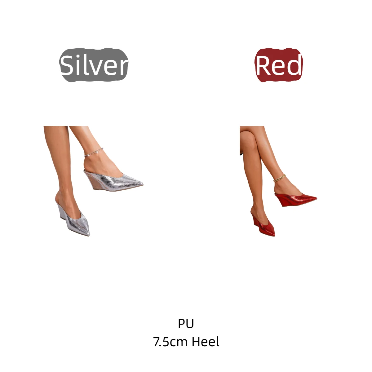 lus Size Women's Pointed Toe High Heels Slip On Pumps Elegant Office Work Shoes Wide Width Available