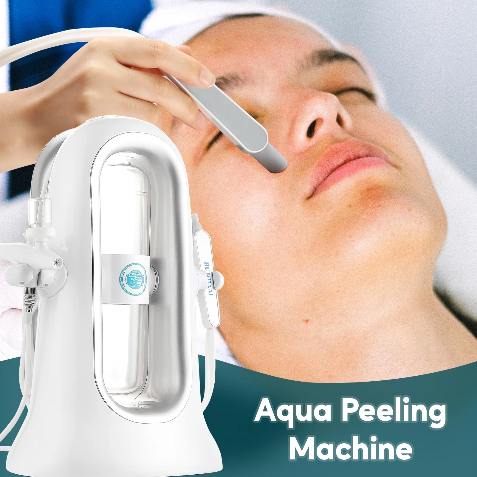 2-IN-I Hydro Dermabrasion Aqua Peeling Facial SPA Beauty Machine Hydration Sprayer Water Injection Vacuum Blackhead Face Clean