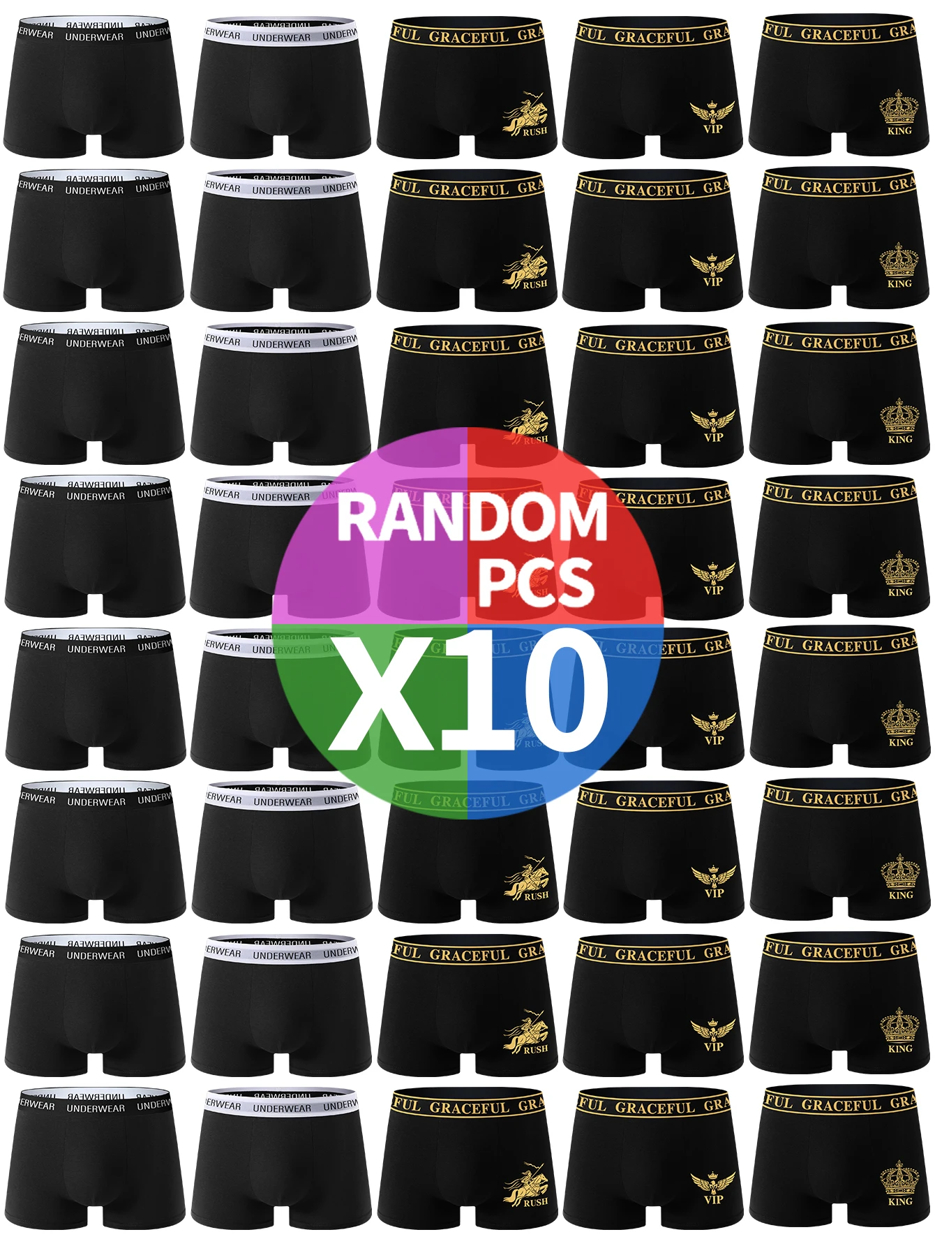 

10 упаковок мужского нижнего белья, здоровые удобные трусы-боксеры, модные модные мужские боксеры, повседневные спортивные мужские трусы для фитнеса