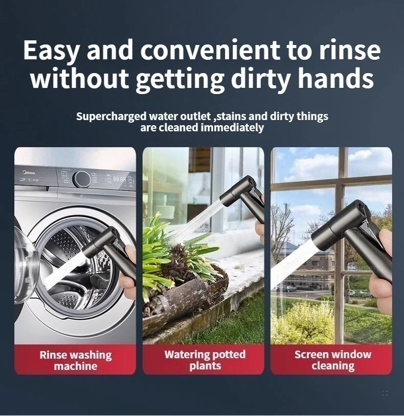 สายต่อหัวฉีดชำระภายนอกสำหรับโถสุขภัณฑ์ ท่อน้ำแรงดันสูงสำหรับชำระล้าง