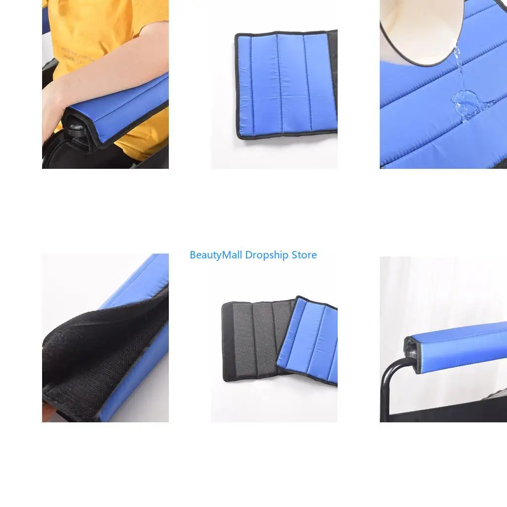 40JD Universal Wheelchair Armrest Pad Protectors 2Pack Breathable Sponge Padding For Home And Hospital Long Term Use
