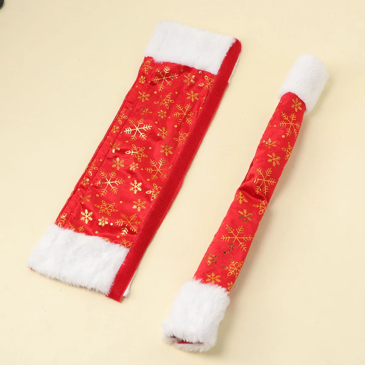 

4pcs Refrigerator Handle Covers Christmas Snowflake Design Washable Appliance Protectors Fridge Door Cover Holiday Decorative