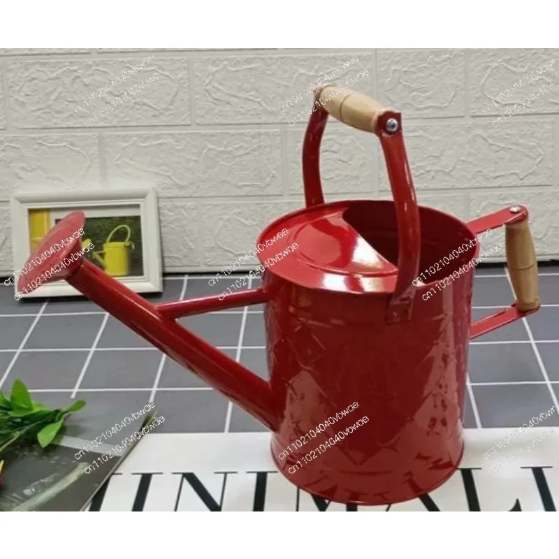 Dual-purpose iron watering kettle Watering flowers Household vegetable growing flowers Large watering pot