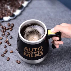 450ml Electric Self Stirring Magnetic Stainless Steel Coffee Mug Coffee Milk Mixing Cup Blender Lazy Smart Mixer Thermal Cup