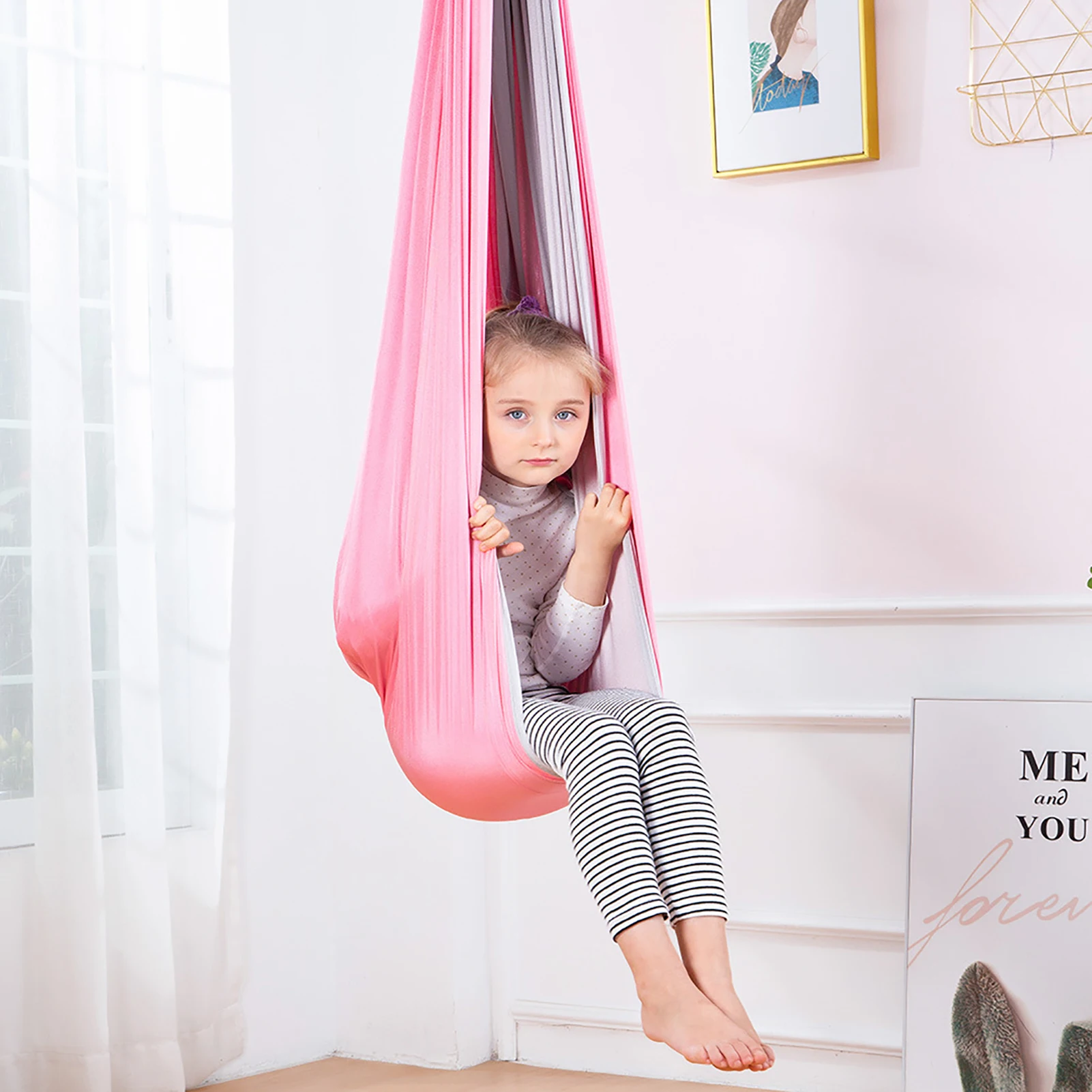 Indoor Sensory Swing For Kids Indoor Hammock Indoor Swing For Autisms ADHD And Sensory Processing Disorder Kids Soothing Sensory