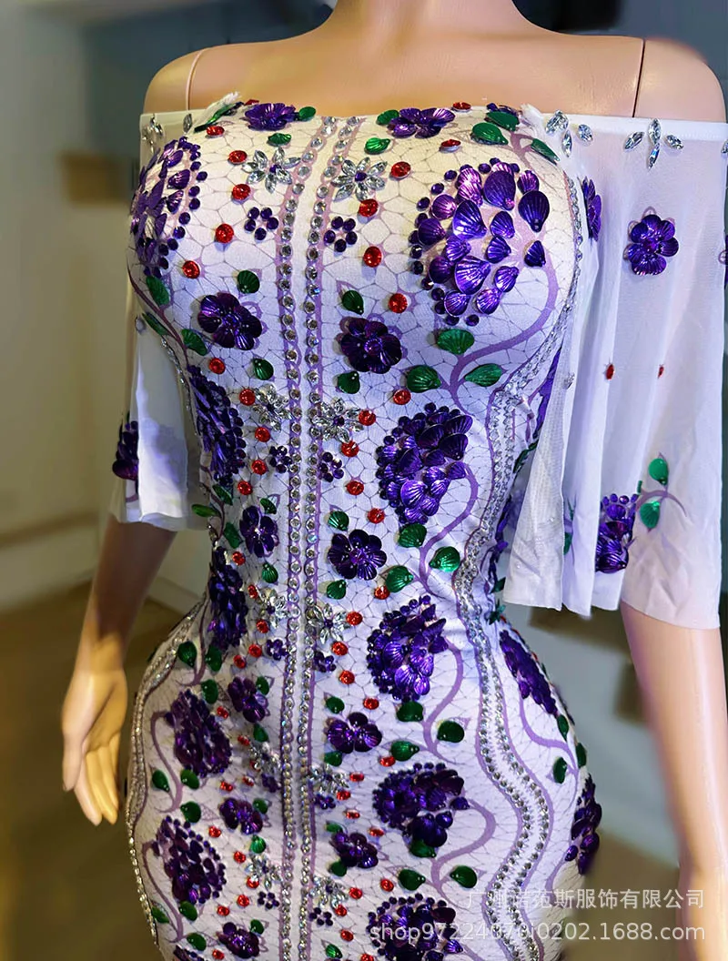 Chinese-style Improved Cheongsam Temperament Female Singer Stage Performance Clothes Birthday Party Company Annual Meeting Dress