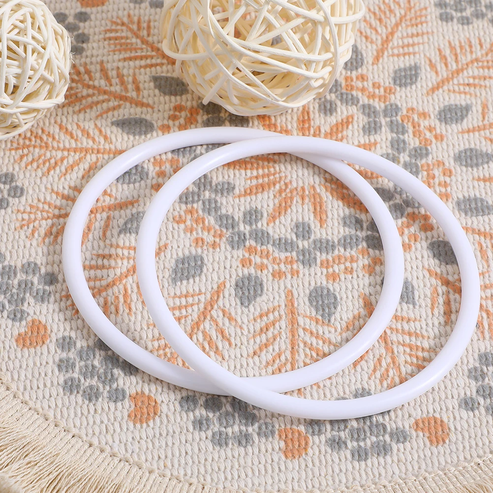 

30 Pcs Dream Catcher Ring Plastic Hoop Wreath Frames Hoops Round Floral Macrame Metal Craft Rings