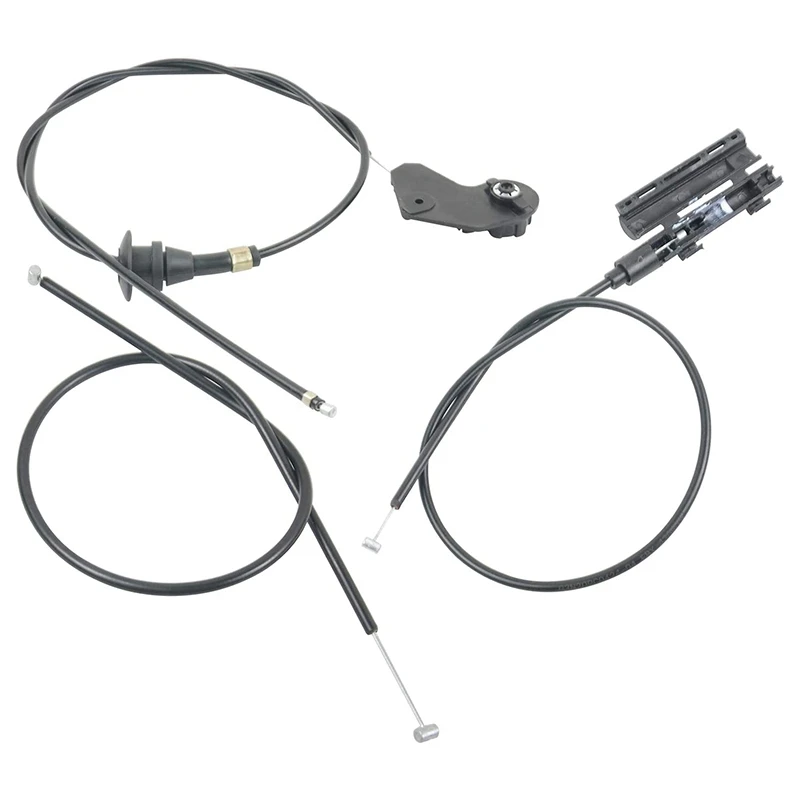 Cable de liberación de capó Bowden para motor de 3 piezas, para BMW E39, 525I, 530I, 51238176595, 51238190754, 51238176596