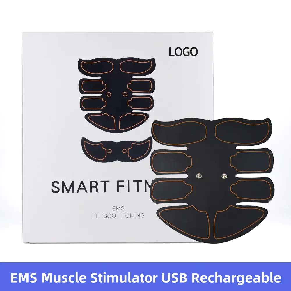 

EMS Abdominal Muscle Trainer Body Waist Slimming Belt Smart USB Rechargeable Weight Lose Muscle Toner Fitness Equipment Massager