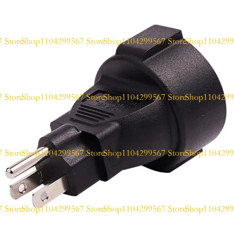

CS1W 3pin US Plug to EU 3pin AC-Power Supply Adapter Socket Connector Male to Female