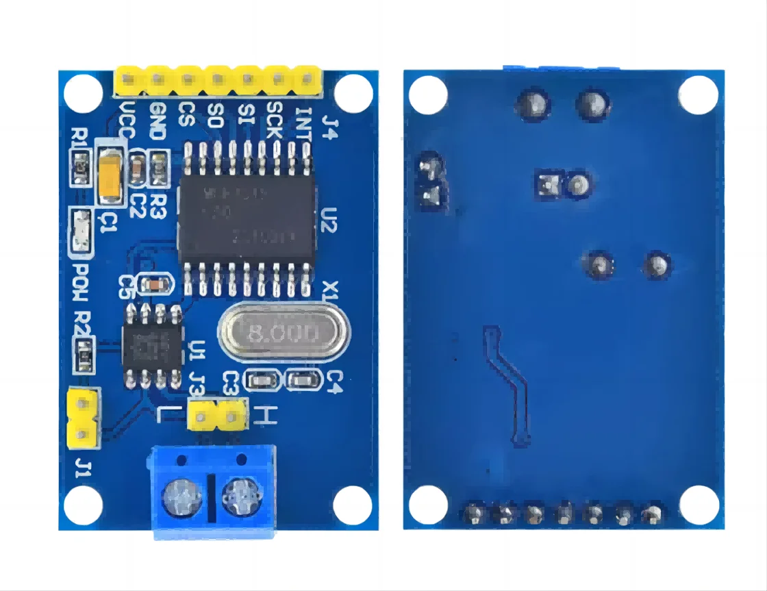 MCP2515 dapat modul Bus padu1050 penerima protokol SPI 51 MCU pengatur rutinitas pemrograman