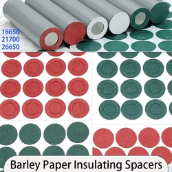 18650 21700 26650 Battery Insulation Gasket Barley Paper Insulating Spacers Insulating Spacers Stickers Electrode Insulated Pads