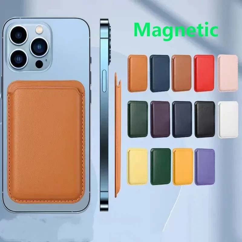 New Luxury For Magnetic Leather Wallet Case For iPhone 15 14 13 12 11 Pro Max 15Pro S23 Card Holder Phone Bag Cover Accessories