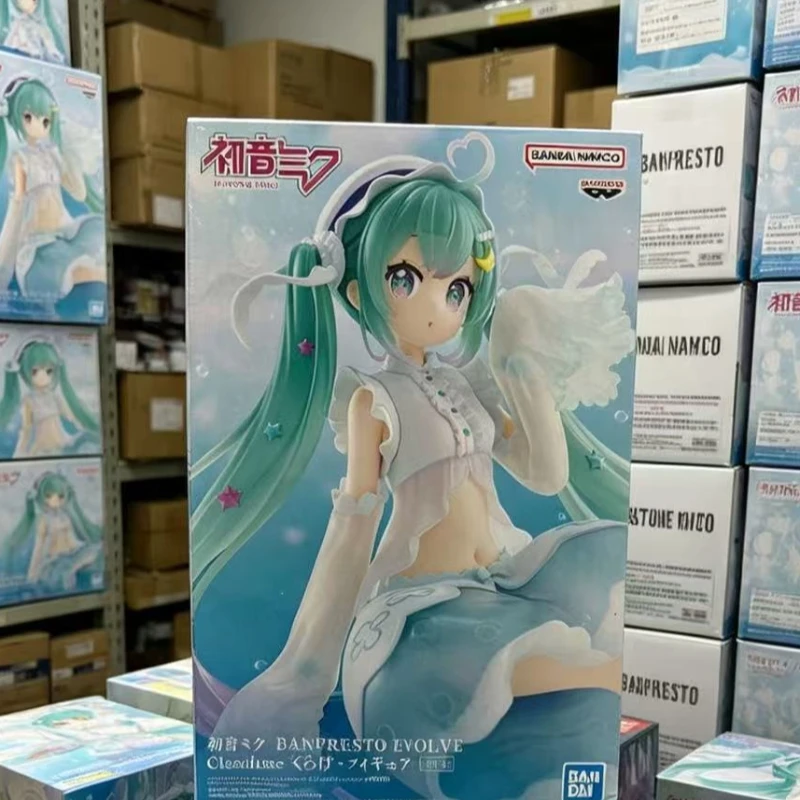 バンダイ-バンプレスト-vocaloid-初音ミク-クラゲ-プライズフィギュア、pvc製アニメコレクタブルモデル、デスクトップ装飾用