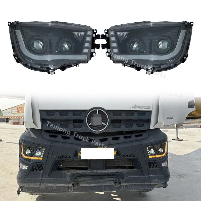 

1 PIECE 24V FULL LED HEADLIGHT FOR BENZ AROCS ANTOS Truck LED Head Lamp A9608201839