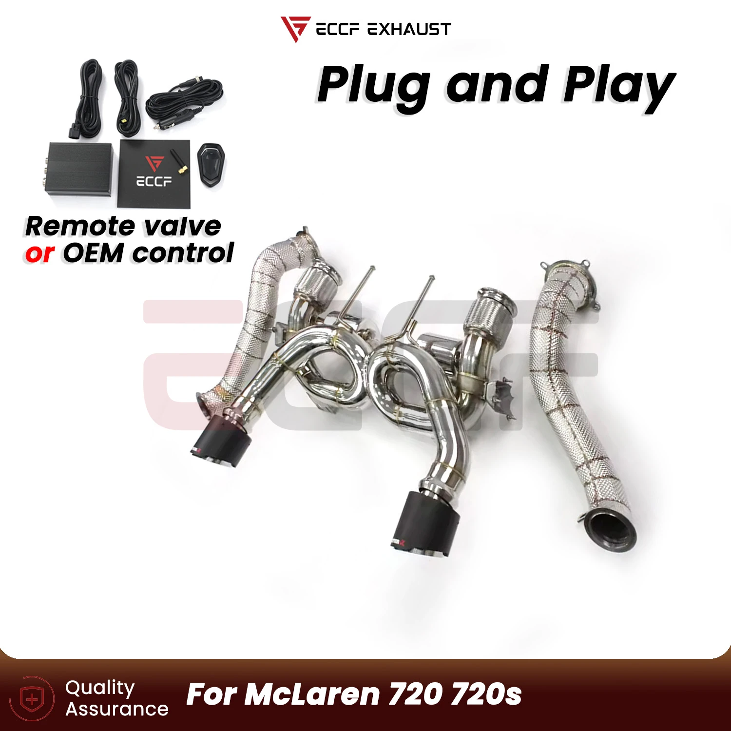 

For McLaren 720 720s OEM VALVE Stainless Steel Complete exhaust Aggressive Exhaust Sound Plug and Play Performance Upgrade