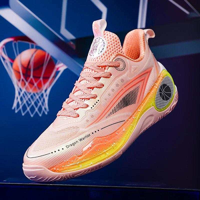 

Новинка 2024 года для влюбленных, баскетбольная обувь, модные дышащие баскетбольные кроссовки, баскетбольная тренировочная обувь, нескользящие уличные кроссовки