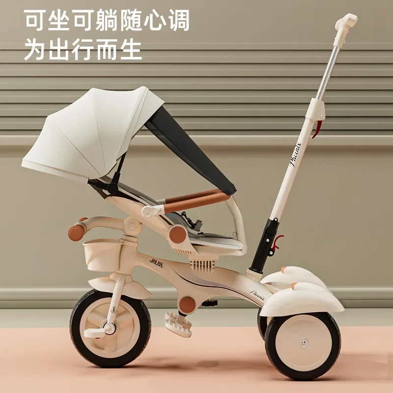 2024Ultra-light foldable children's two-way child trolley baby high view baby stroller