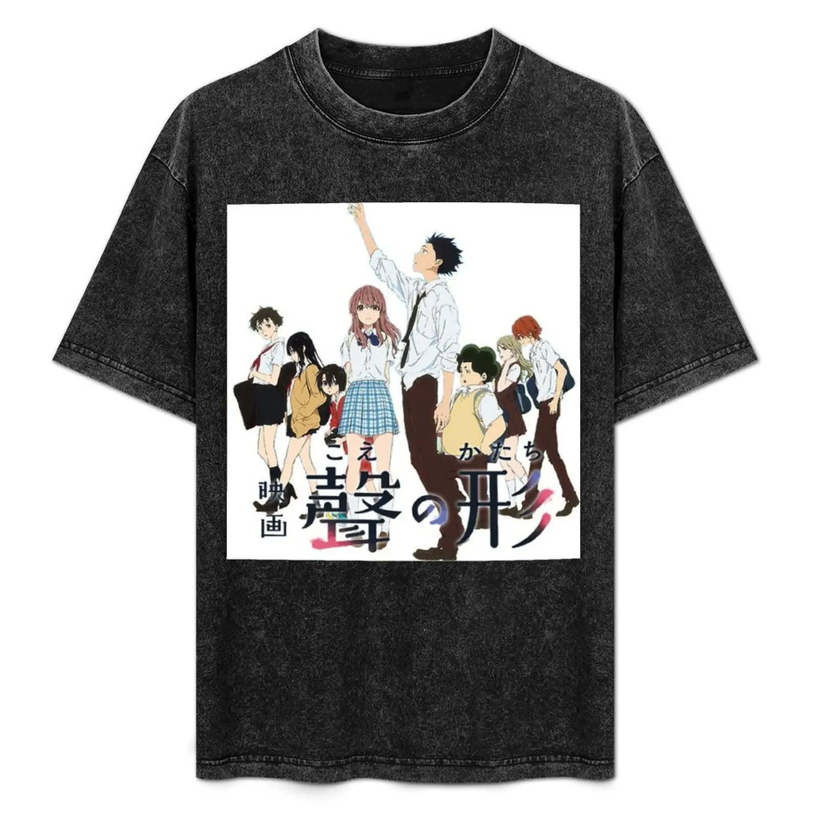 A Silent Voice Japanes Movie T-Shirt summer tops man clothes heavy weight t shirts for men