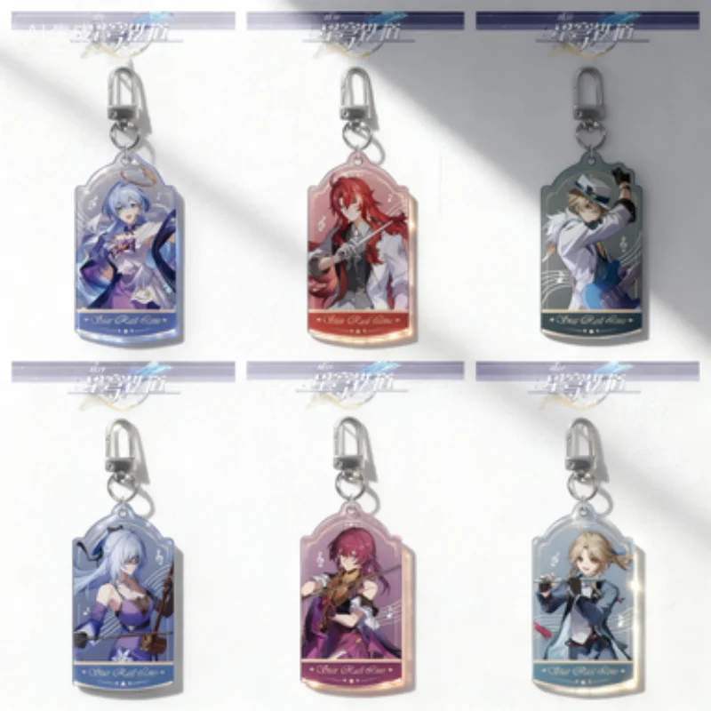 Honkai Star Rail Anime Game Acrylic key chains Series Dan Heng Blade Desktop ornament character merchandise Bag charm Gift 6CM