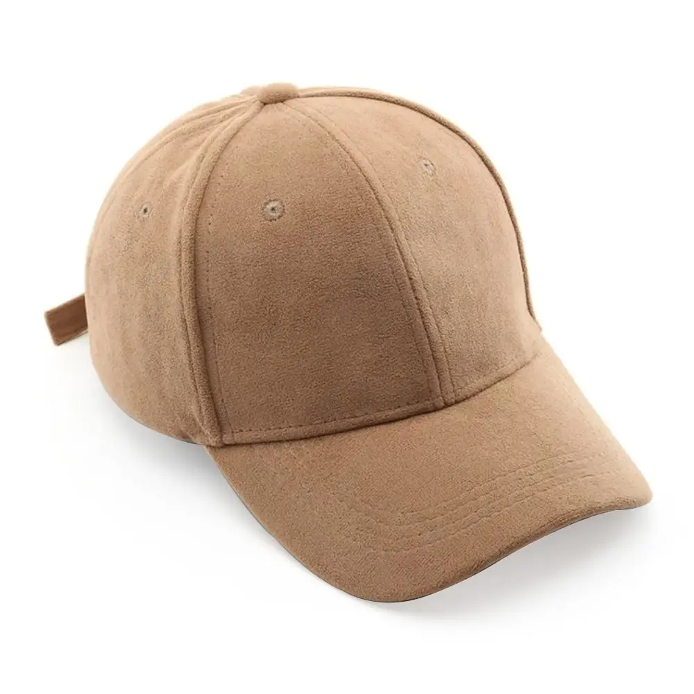 Lässige Wildleder-Baseballkappe, verstellbarer warmer Sonnenhut, atmungsaktiver Outdoor-Snapback-Hut für Männer und Frauen – Detail 4
