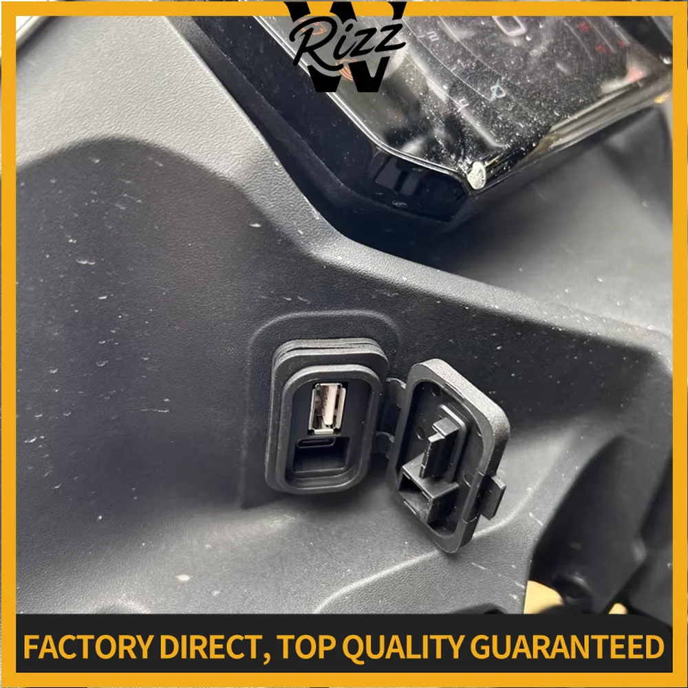 For CFMOTO 300SR Sport 300SS 250SR 250SRS 300 Accessories USB Charger Power Type C Port Quickly Charging Interface Socket Outlet