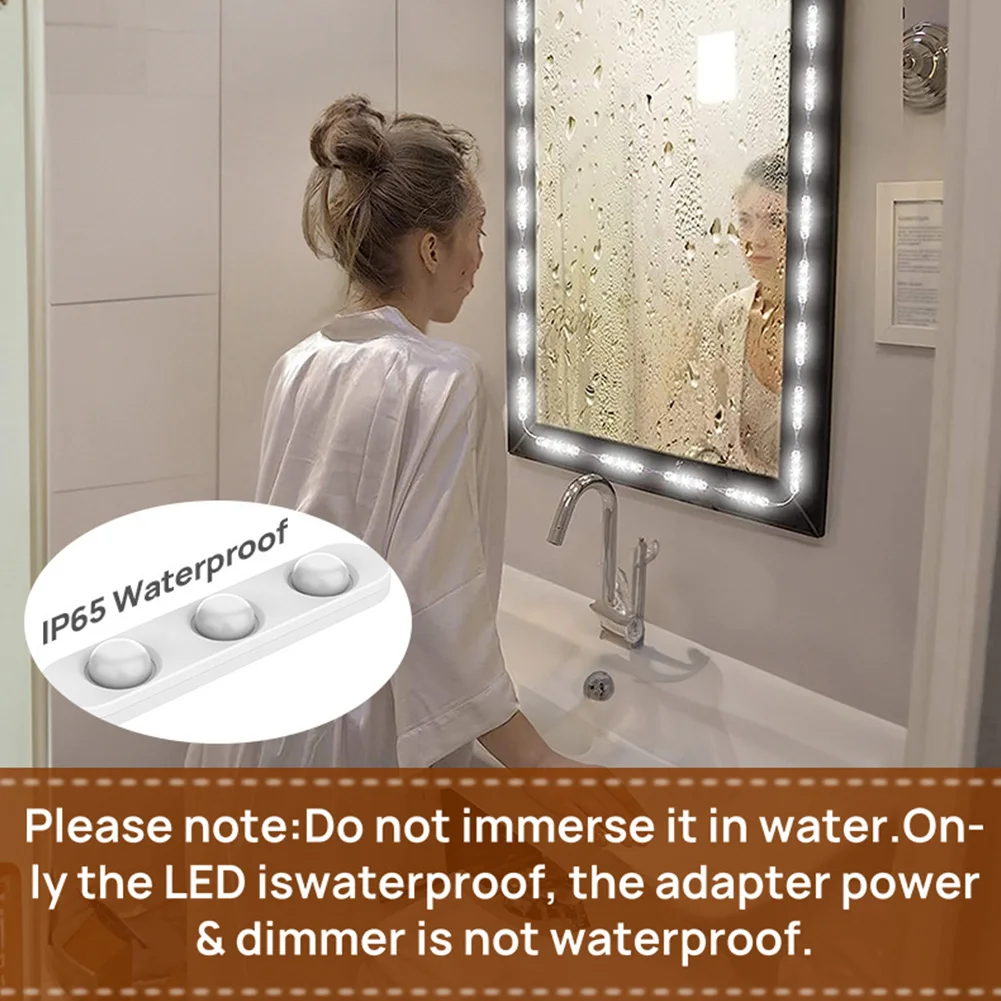 شريط إضاءة مرآة بثلاث درجات لون – USB - صورة 10