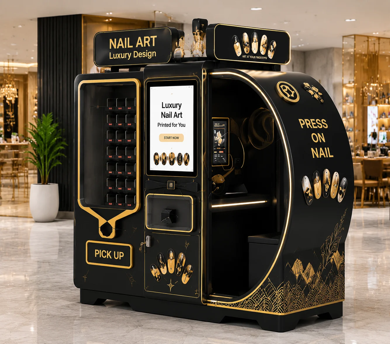 Nail Printer Machine Digital System AI Device Smart Art Equipment Custom Beauty Salon Studio Use