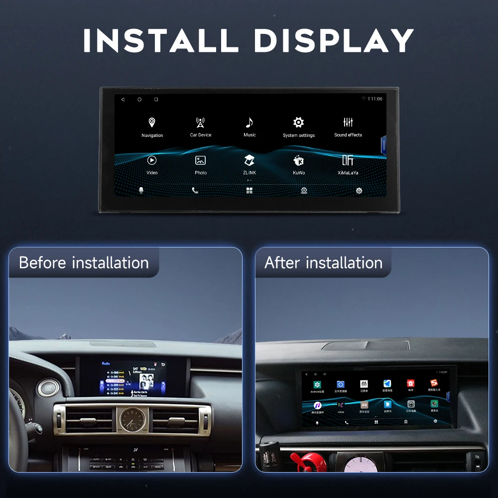 Navigation Car Radio Touch Screen Car Dvd Player for Lexus IS 250 350