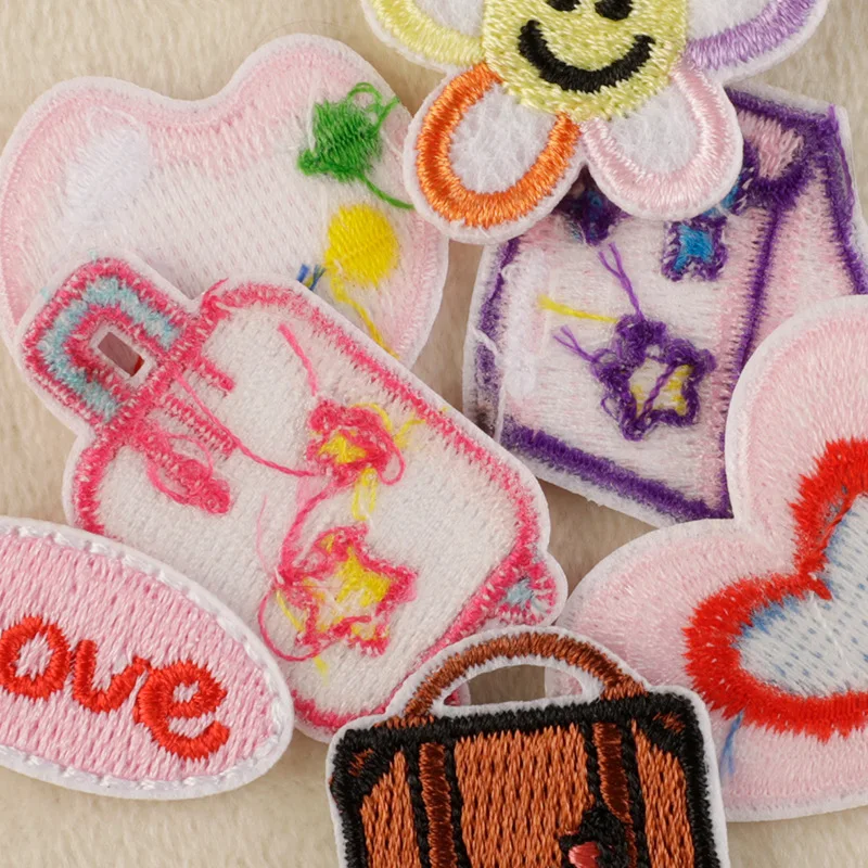24 Stück Eisen-Patch für Kleidung, bestickt auf Jacke, viele in großen Mengen, niedliche kleine Aufkleber zum Nähen, Packung, Stoffe, Mädchen, Kinder, DIY, Mochila, Katzen – Detail 8