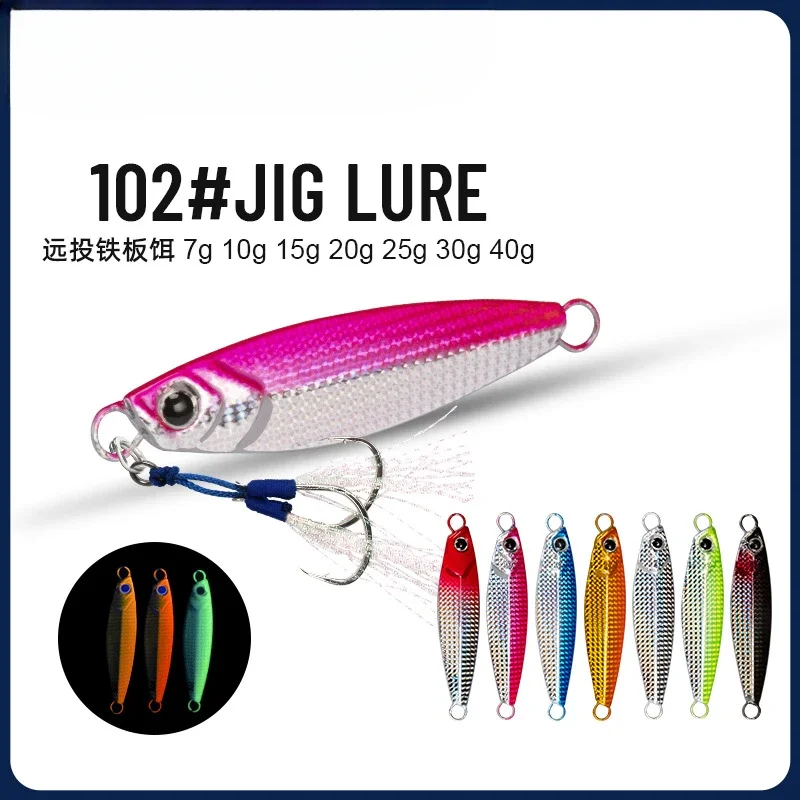 

SectionHot Metal Jig Fishing Lure Weights7g-40gTrolling Hard BaitBass Fishing Bait TackleTrout Jigging Lure Jigs Saltwater Lures