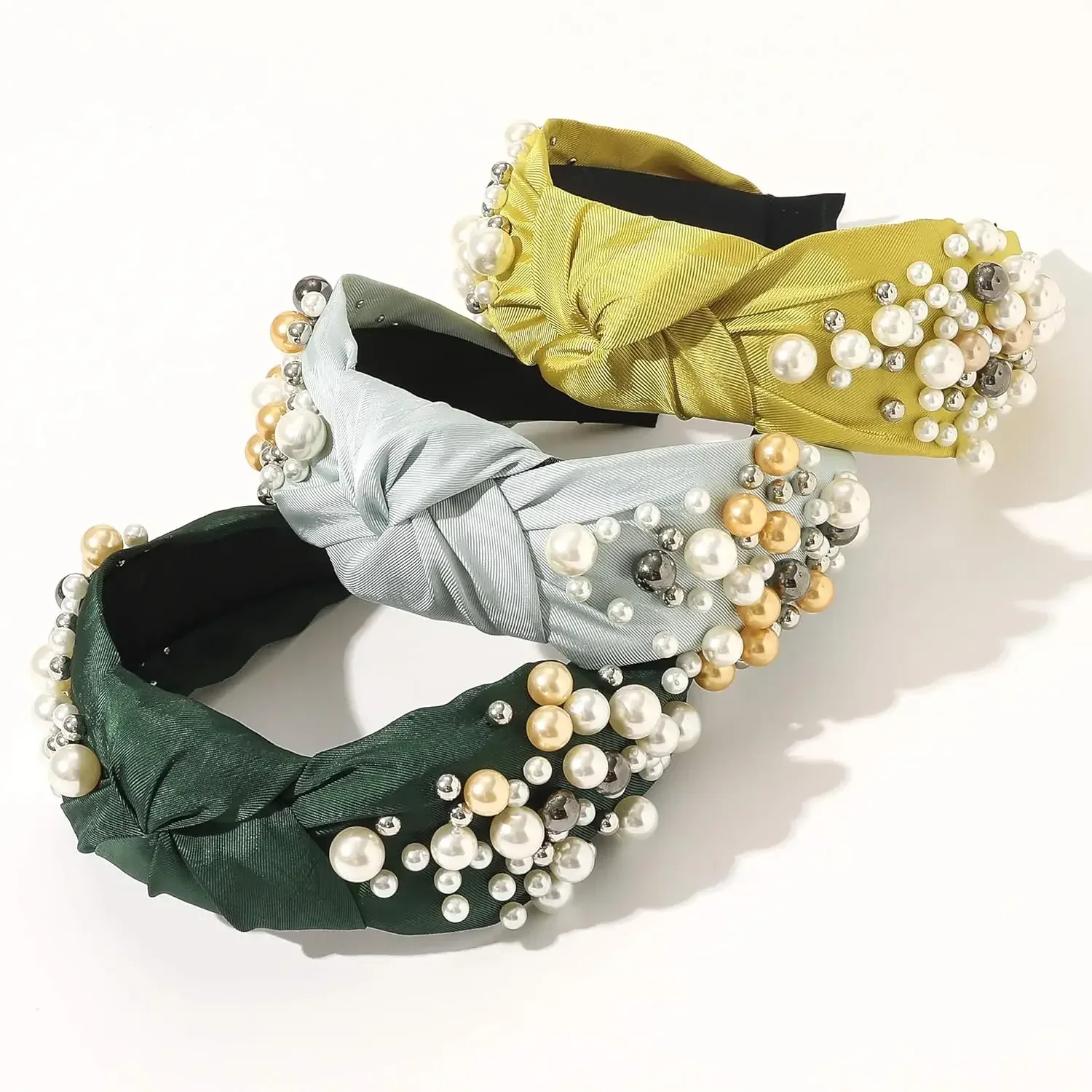 عصابات رأس للنساء - 6 قطع من إكسسوارات الشعر المبطنة، عصابات شعر للفتيات بدون زلة، عصابة رأس أنيقة لطيفة هدية للنساء