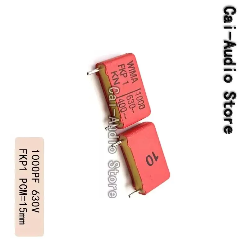 2PCS/5PCS/10PCS/Lot Brand NEW Germany WIMA FKP1 630V 1000PF 630V102 1NF Film Capacitor 630v1000pf 102 Pitch 15mm FKP1J011004B00