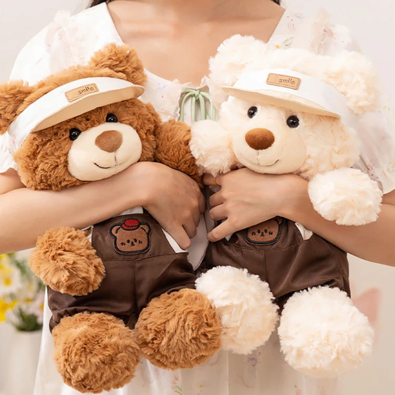 

28CM Cute Fluffy Bear With Suit Stuffed Pillow White Bear Plush Toy Kids Soft Doll Birthday Girlfriend Valentine's Day Gifts