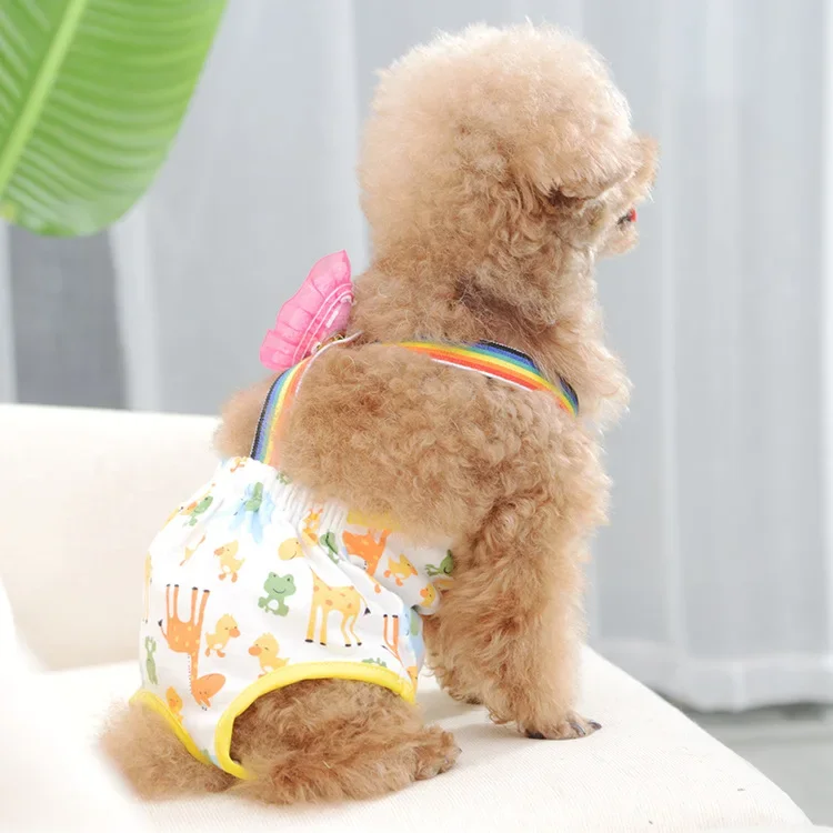 Pets Dog Diaper Washable Female Dog Shorts Panties Menstruation Underwear Briefs Physiological Pant Sanitary for Pets Supplies