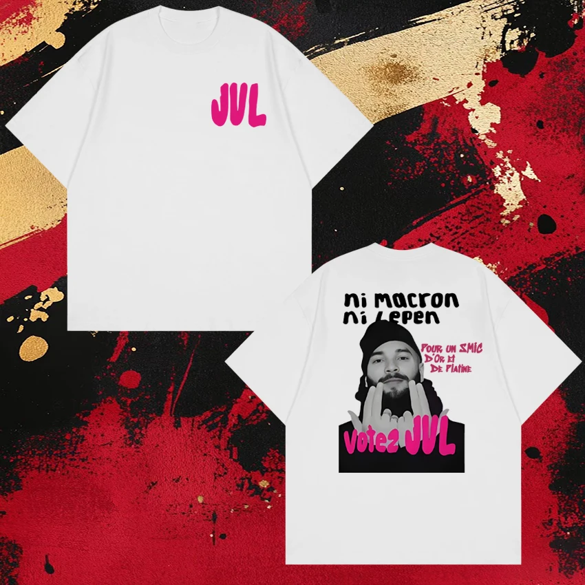 

Hot French Rapper JUL Trend Y2k short sleeve T-shirts 2026 Unisex Oversized 100% Cotton Tops Men Women T shirt Men Women T shirt