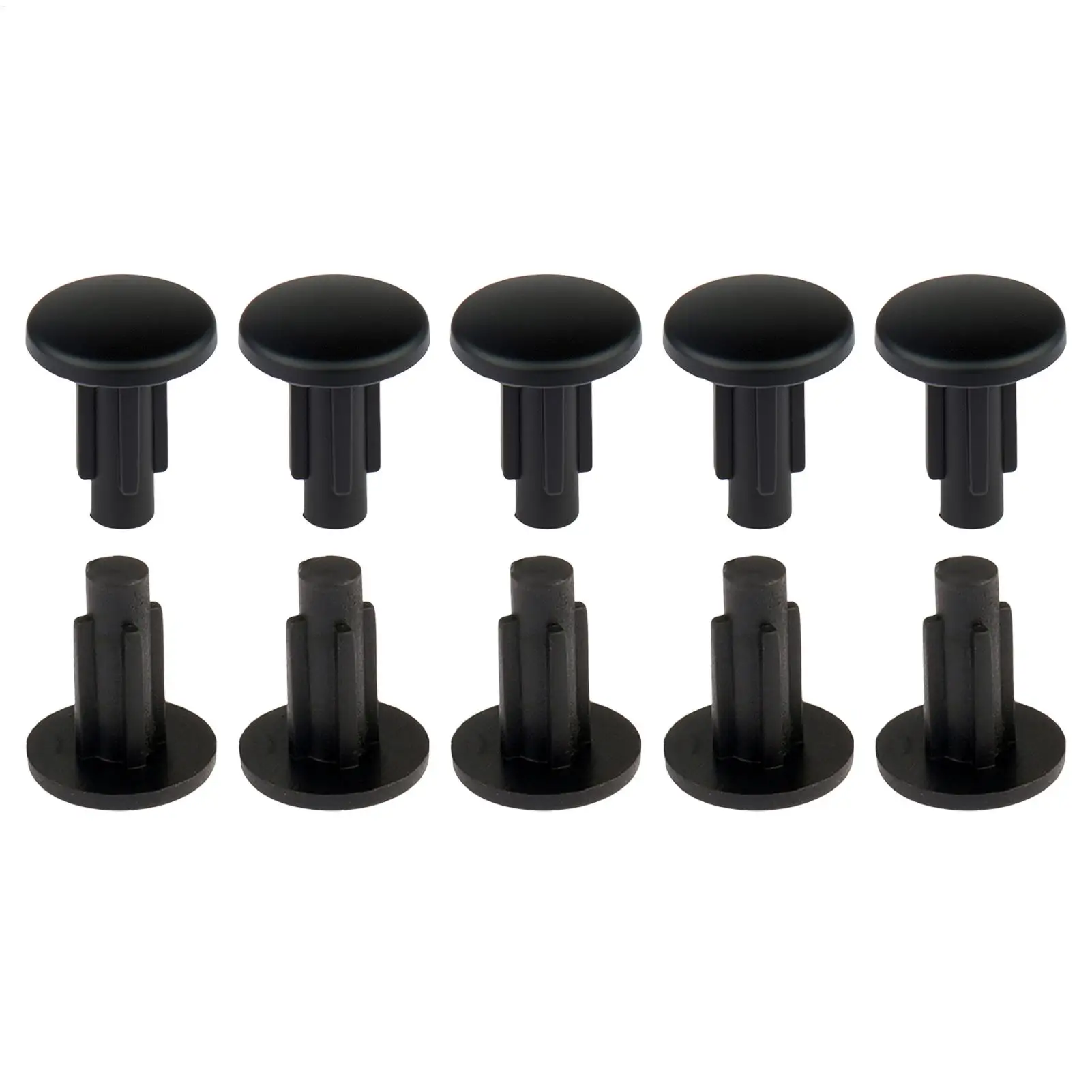 10PCS Rubber Plugs for Bicycle Frame Preset M5 Threaded Holes Tool Free Install Dustproof Stoppers Non-disposable