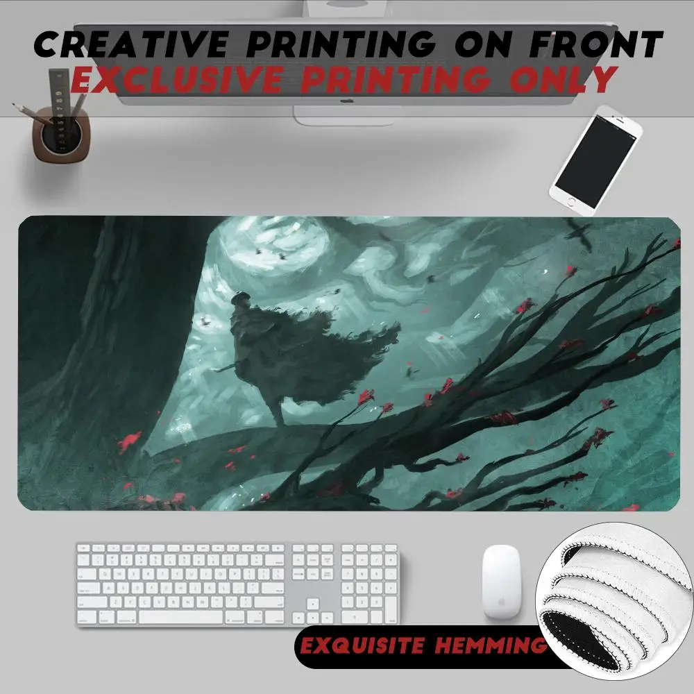 

Hot Popular cool action game Bloodborne Mouse Pad Non-Slip Rubber Edge locking mousepads Game play mats for notebook PC computer