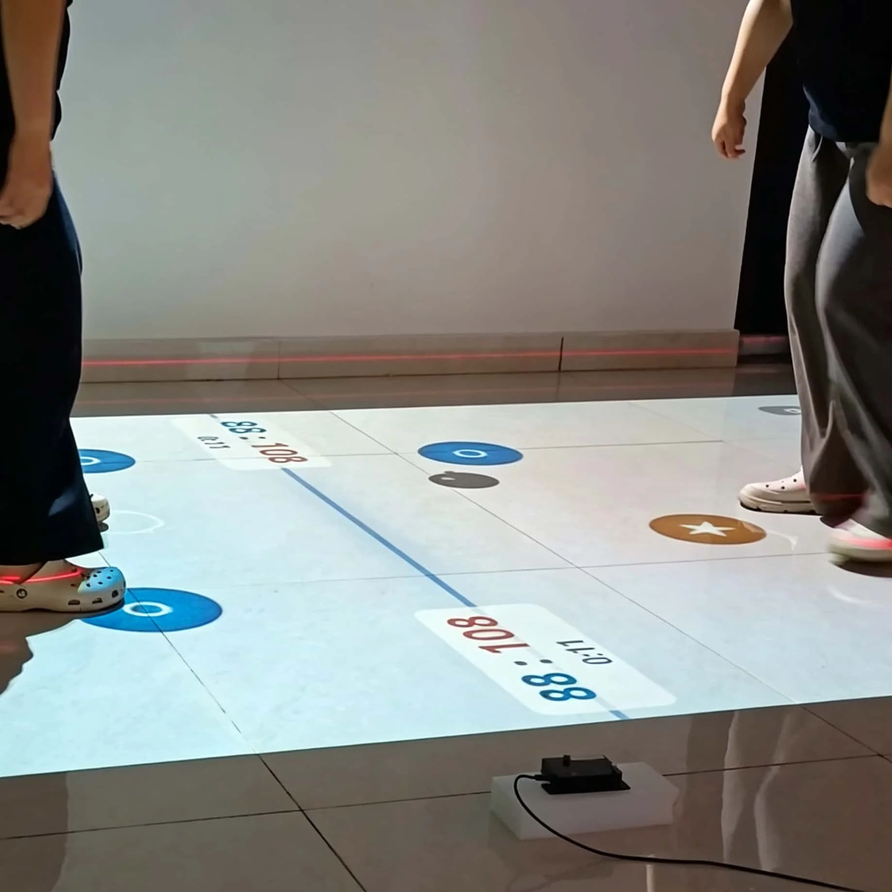 Customizable Interactive Floor Projection System Featuring 60+ Game Titles Interactive Touch-projection Floor Games for Children