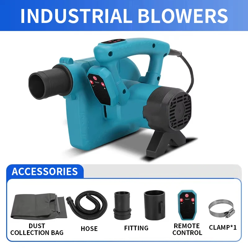

Industrial-Grade High-Power Blower | Blower for Wall Sander and Vacuum Cleaner | Dual-Purpose Blower and Vacuum for Woodworking