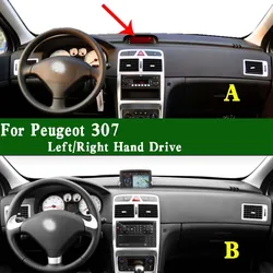 For Peugeot 307 180 3A 3C Dashmat Dashboard Cover Instrument Panel Sunscreen Insulation Protective Pad Anti-Dirt Proof Ornaments