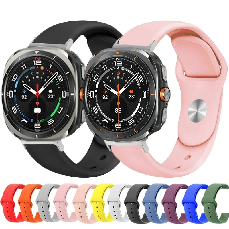

Silicone Loop Strap For Samsung Galaxy Watch Ultra 47mm Sport Watchband Replacement Bracelet Correa Samsung Galaxy Ultra 47 Band