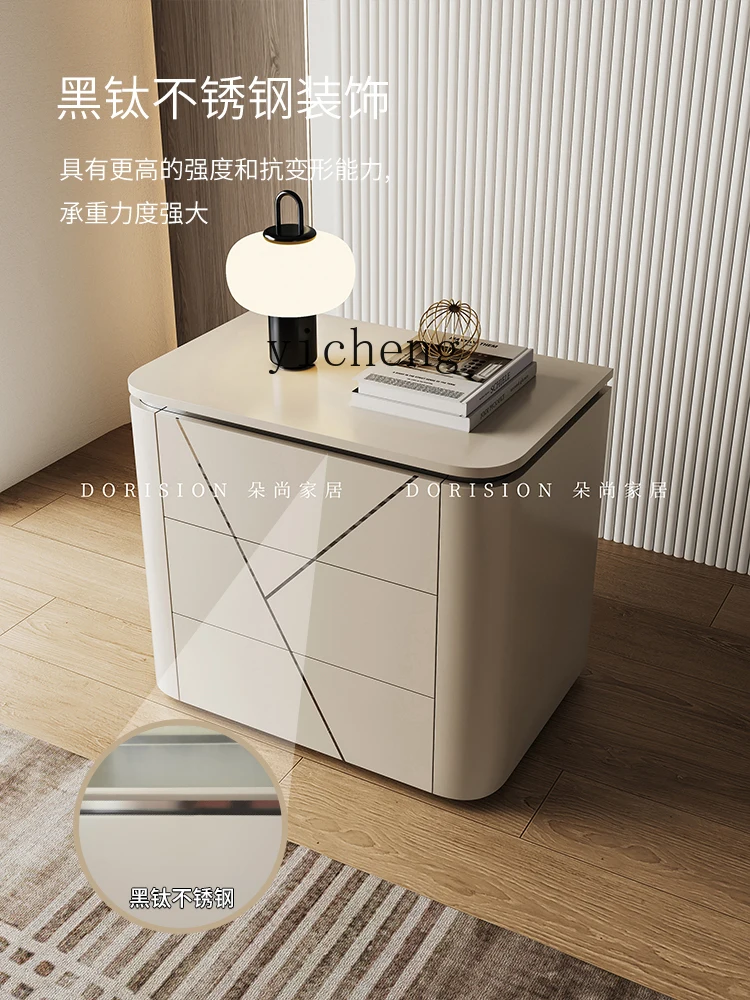 

XL1 minimalist bedside table, high-end master bedroom, modern minimalist all-solid wood bedside cabinet