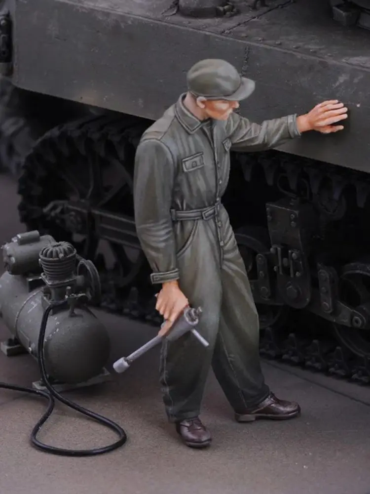 Mécanique 1/35, figurine soldat modèle en résine, thèmes militaires, kit non assemblé et non peint