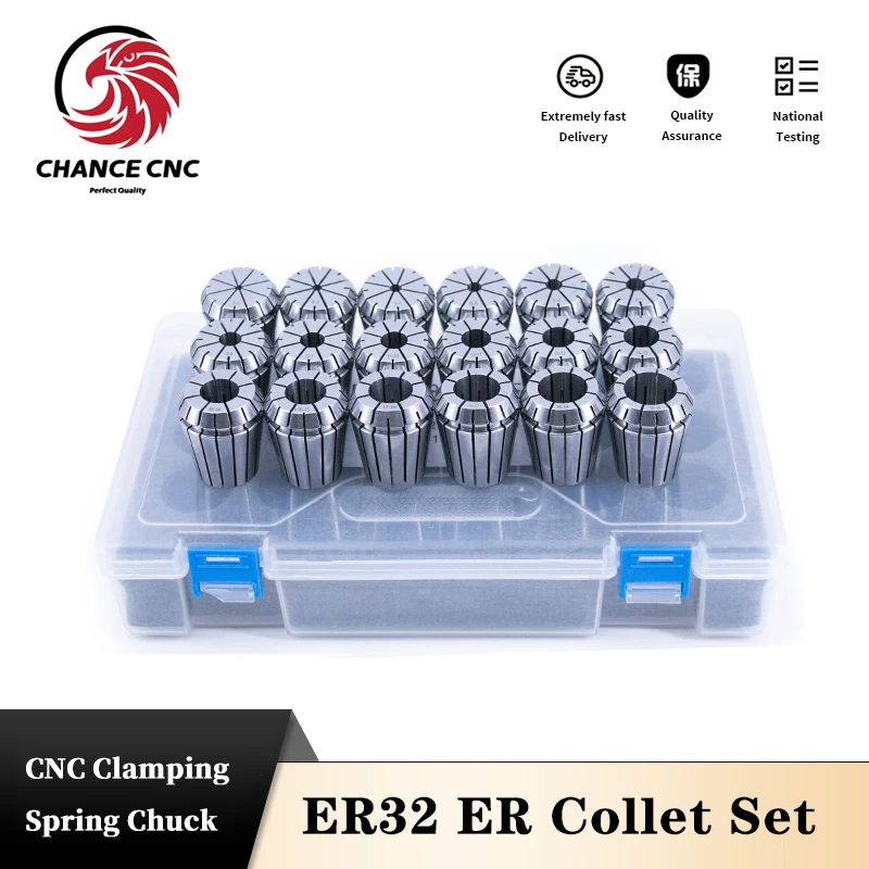 

1Set ER32 Collet A/AA Precision 0.008/0.015 Spring Collet CNC Milling Tool Holder Engraving Machine Lathe Mill Spring Chuck